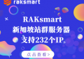 RAKsmart新加坡站群服务器上新
