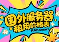 RAKsmart国外服务器租用价格表