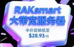 RAKsmart大带宽服务器优惠升级
