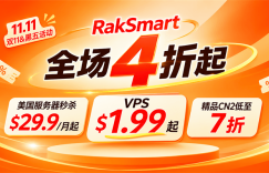 RakSmart双11黑五大促开启